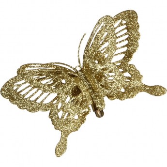 Прищепка бабочка HOUSE OF SEASONS, 14*2,5*9 см, цвет золото