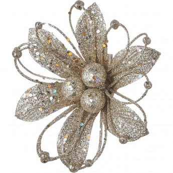 Прищепка цветок HOUSE OF SEASONS, 8*14 см, цвет шампань