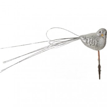 Прищепка птица HOUSE OF SEASONS, 28*13 см, серебро