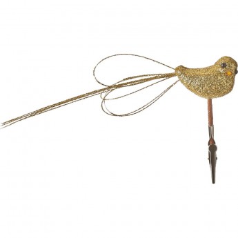 Прищепка птица HOUSE OF SEASONS, 28*13 см, золото