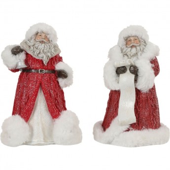 Санта HOUSE OF SEASONS, 2 вида, 13*12,5*20,5 см, красный