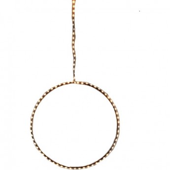 Сердце LUCA LIGHTING, на черном проводе, теплый свет, 120 ламп, 38*38 см