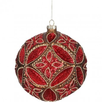 Шар HOUSE OF SEASONS, ø 15 см, резной красный