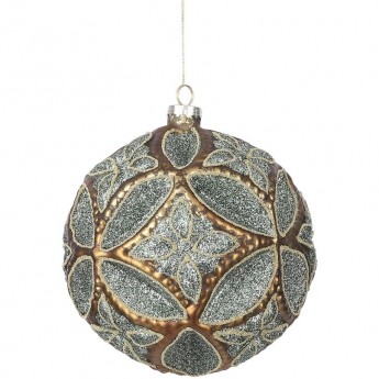 Шар HOUSE OF SEASONS, ø 15 см, резной зеленый