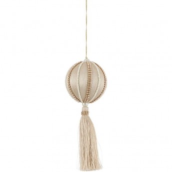 Шар с кистью HOUSE OF SEASONS, 20х7 см, белый