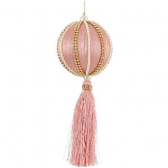 Шар с кистью HOUSE OF SEASONS, 20х7 см, светло-розовый