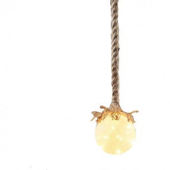 Шишка подвесная LUCA LIGHTING, заснеженная, на батарейках, 95*24*10 см