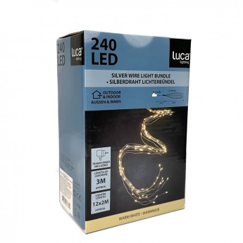 Светодиодная гирлянда хвост LUCA LIGHTING, теплый белый свет, 520 ламп, 200 см