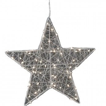 Светодиодная подвесная фигура LUCA LIGHTING, звезда объемная, белый свет, 120 ламп, Ø 58*4 см