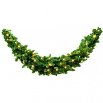 Триумф сваг хвойный TRIUMPH TREE, Нормандия, 180*36 см, 96 ламп, темно-зеленая