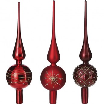 Верхушка HOUSE OF SEASONS 31 см классический красный 3 вида