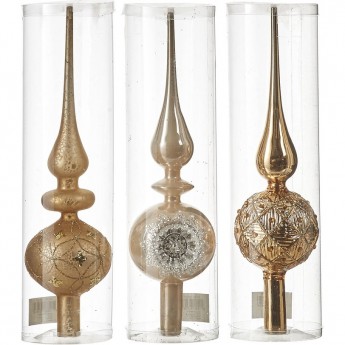 Верхушка HOUSE OF SEASONS 31 см золото 3 вида