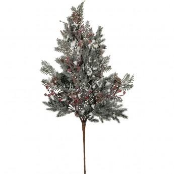 Веточка айсберг c красными ягодами HOUSE OF SEASONS 73*20 см