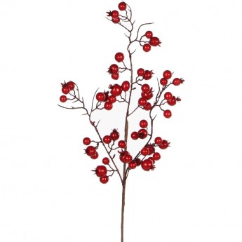 Веточка из красных ягод HOUSE OF SEASONS 55см