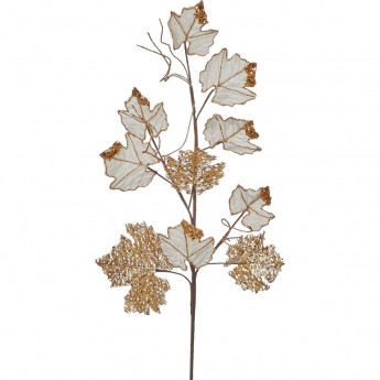 Веточка клен HOUSE OF SEASONS 61*21 см белая