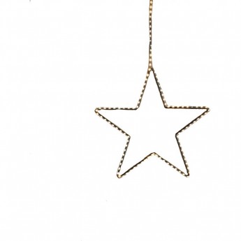 Звезда LUCA LIGHTING на черном проводе, теплый белый свет, 140 ламп, 38*38 см